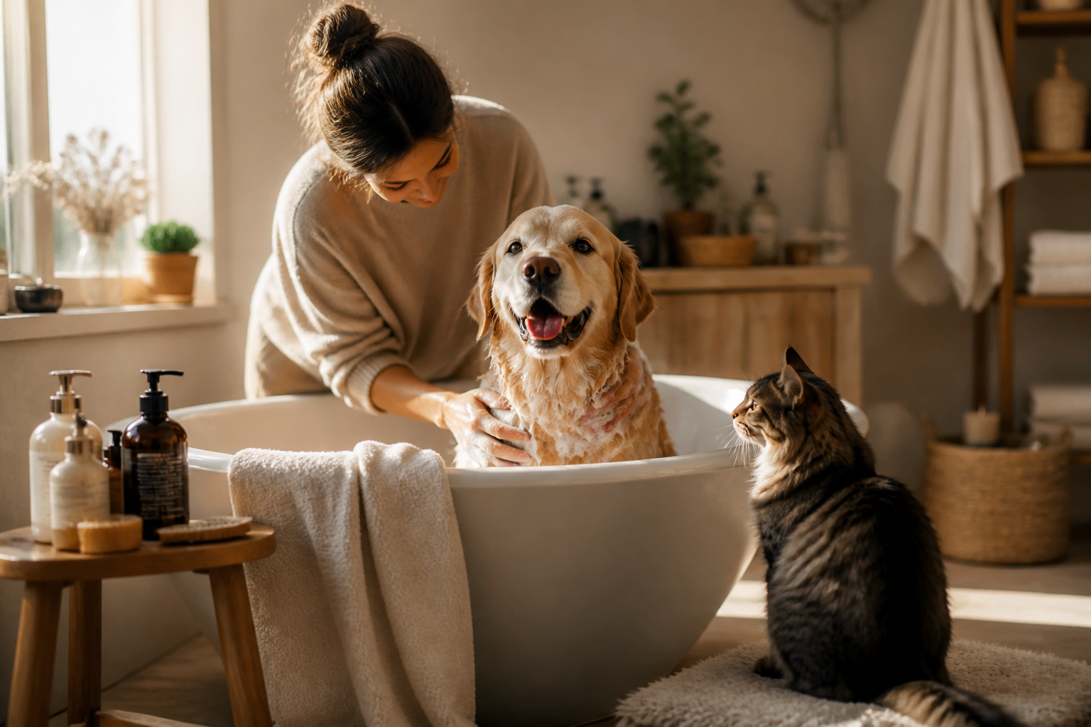 Hundschampo och schamponering: Så väljer du rätt för din hunds pelstyp