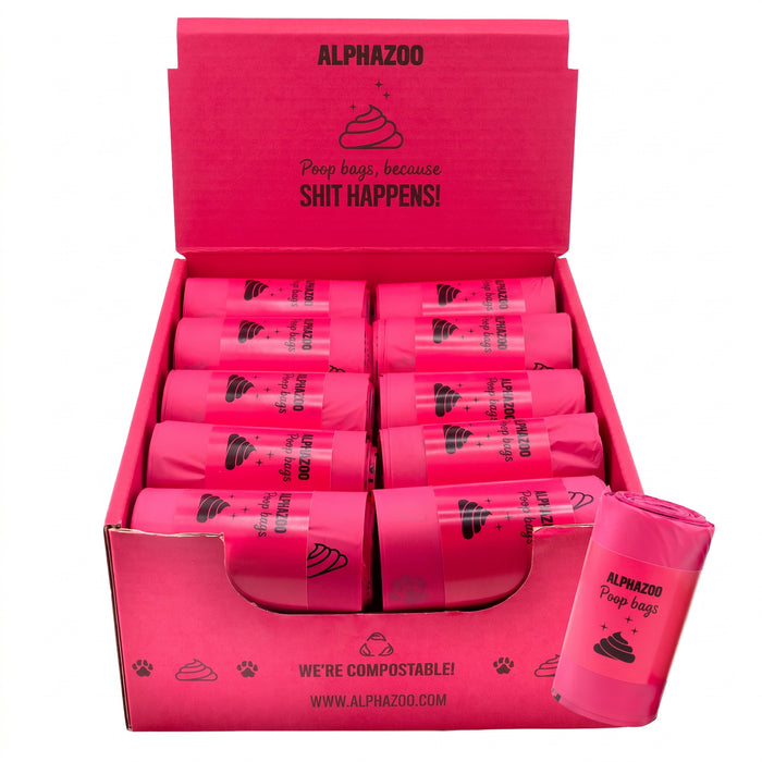 Poop bags pink – Convenient poop bags for your walk