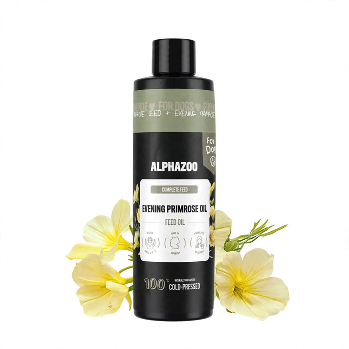Evening primrose oil for dogs and cats – Edible plant-based skin and coat treatment